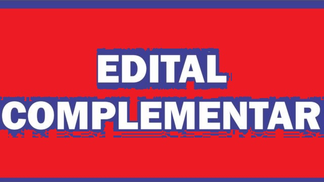 EDITAL COMPLEMENTAR Nº 003