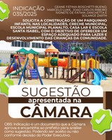 INDICAÇÃO 035/2025 - GEANE FÁTIMA BOSCHETTI BUENO, MARCELO LUKE, JOAO CARLOS RIBEIRO, IVONETE DE FÁTIMA ZANCHETTA E SOLANGE ZARTH