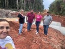 Câmara Municipal de Nova Guarita acompanha obra de substituição da ponte do Córrego Brejão