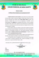 Convite para AUDIÊNCIA PÚBLICA dia 23 de fevereiro de 2024 às 9:00 no Poder Legislativo Municipal