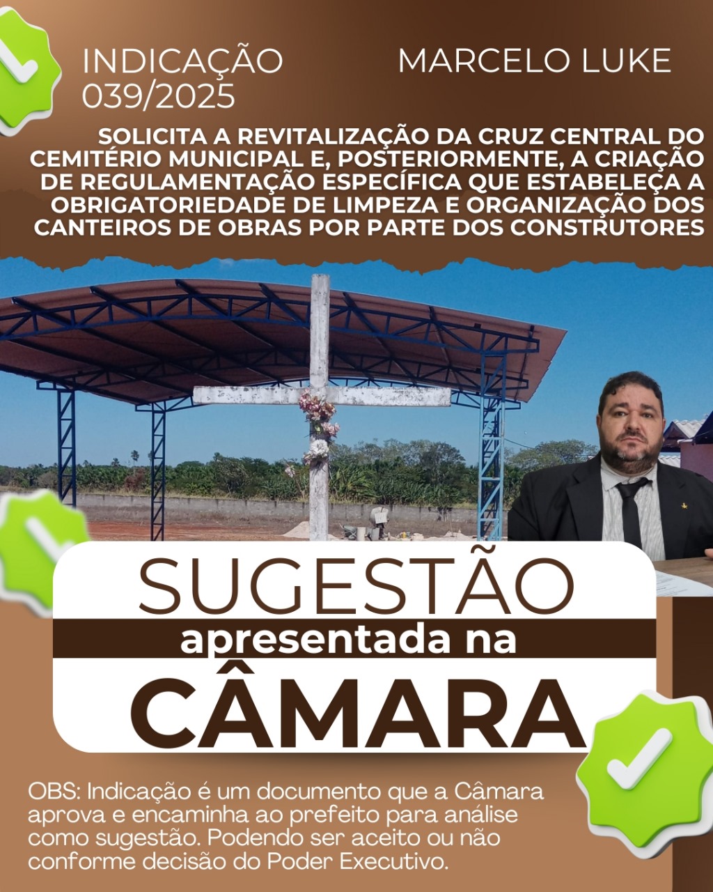 Indicação 039/2025 - Autoria: Marcelo Luke