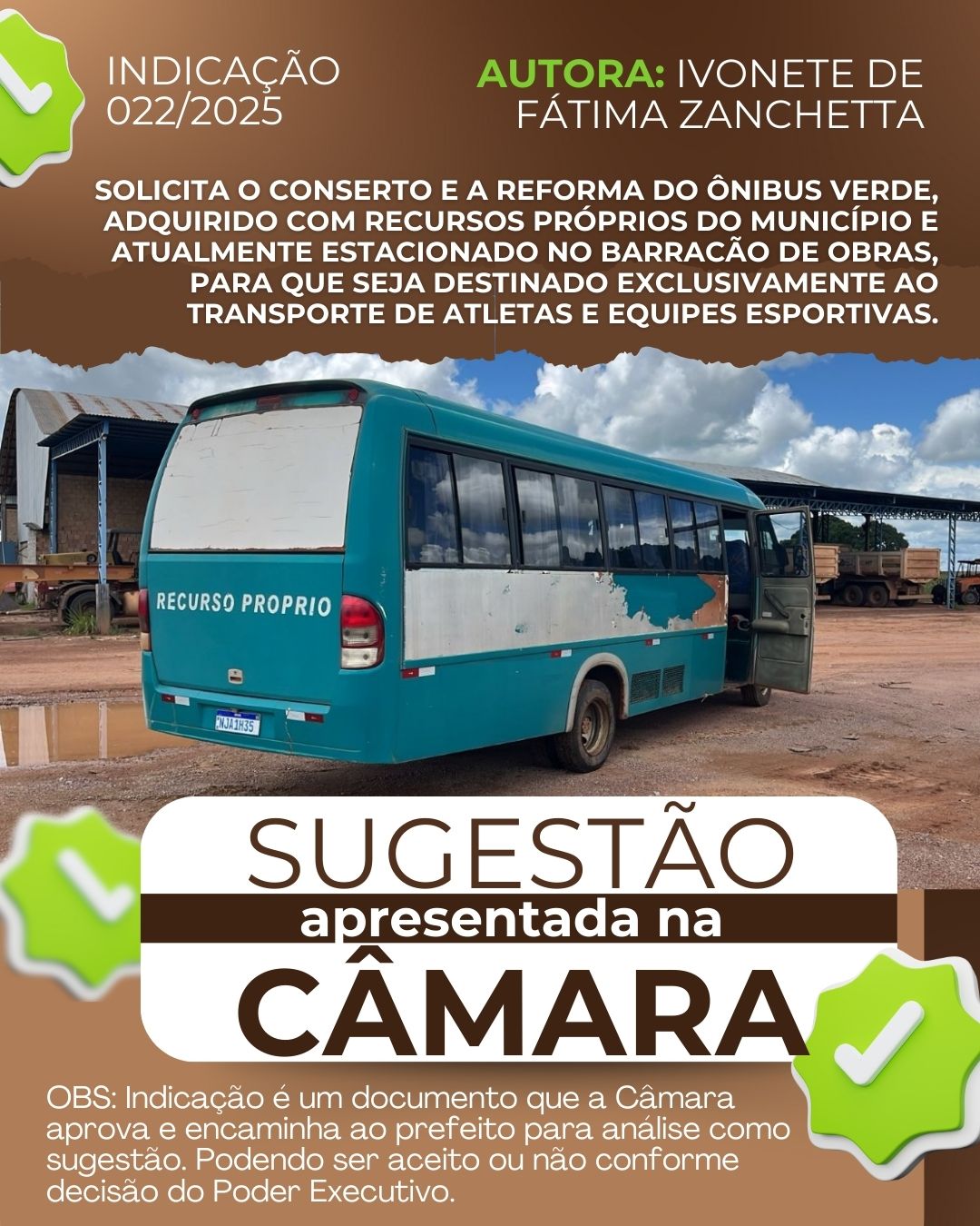 INDICAÇÃO Nº 022/2025