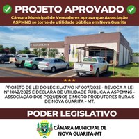 PROJETO DE LEI LEGISLATIVO Nº 007/2025