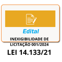 PUBLICAÇÃO DE EDITAL DE INEXIBILIDADE 