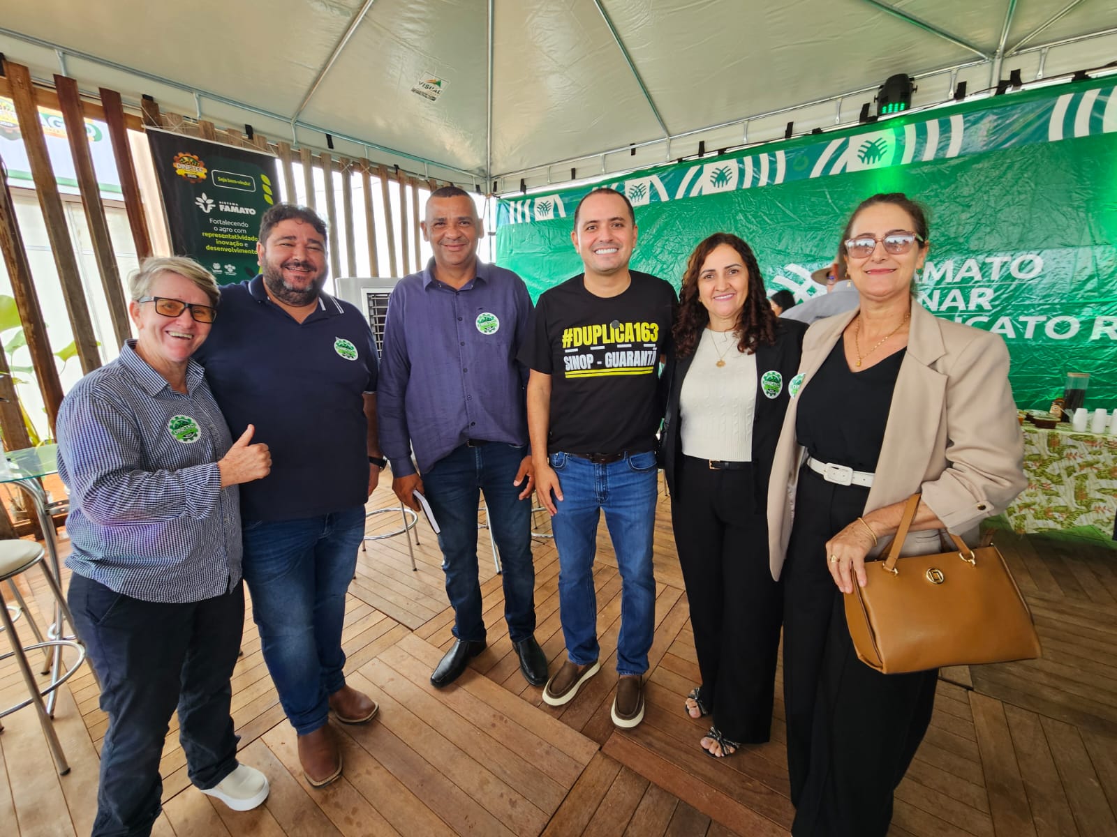 Vereadores de Nova Guarita marcam presença no evento do agronegócio DINETEC em Matupá
