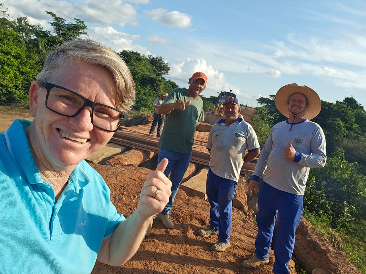 Vereadores Portelinha e Canu acompanham de perto obras no Rio Batistão
