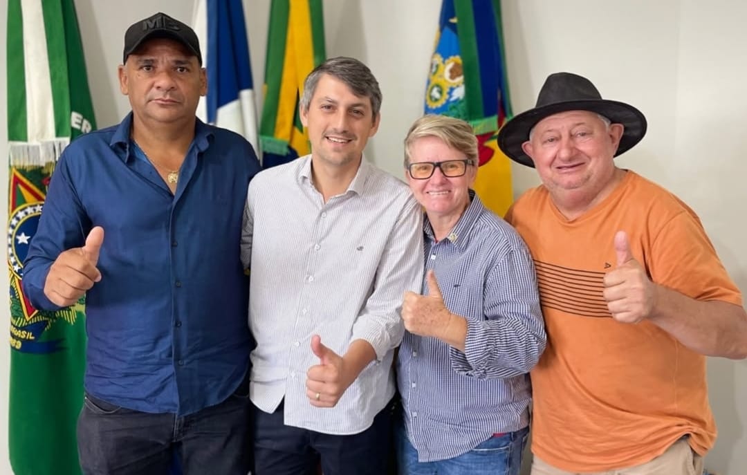 Vereadores Canu e Portelinha representam Nova Guarita em reunião estratégica com prefeito Bruno Mena